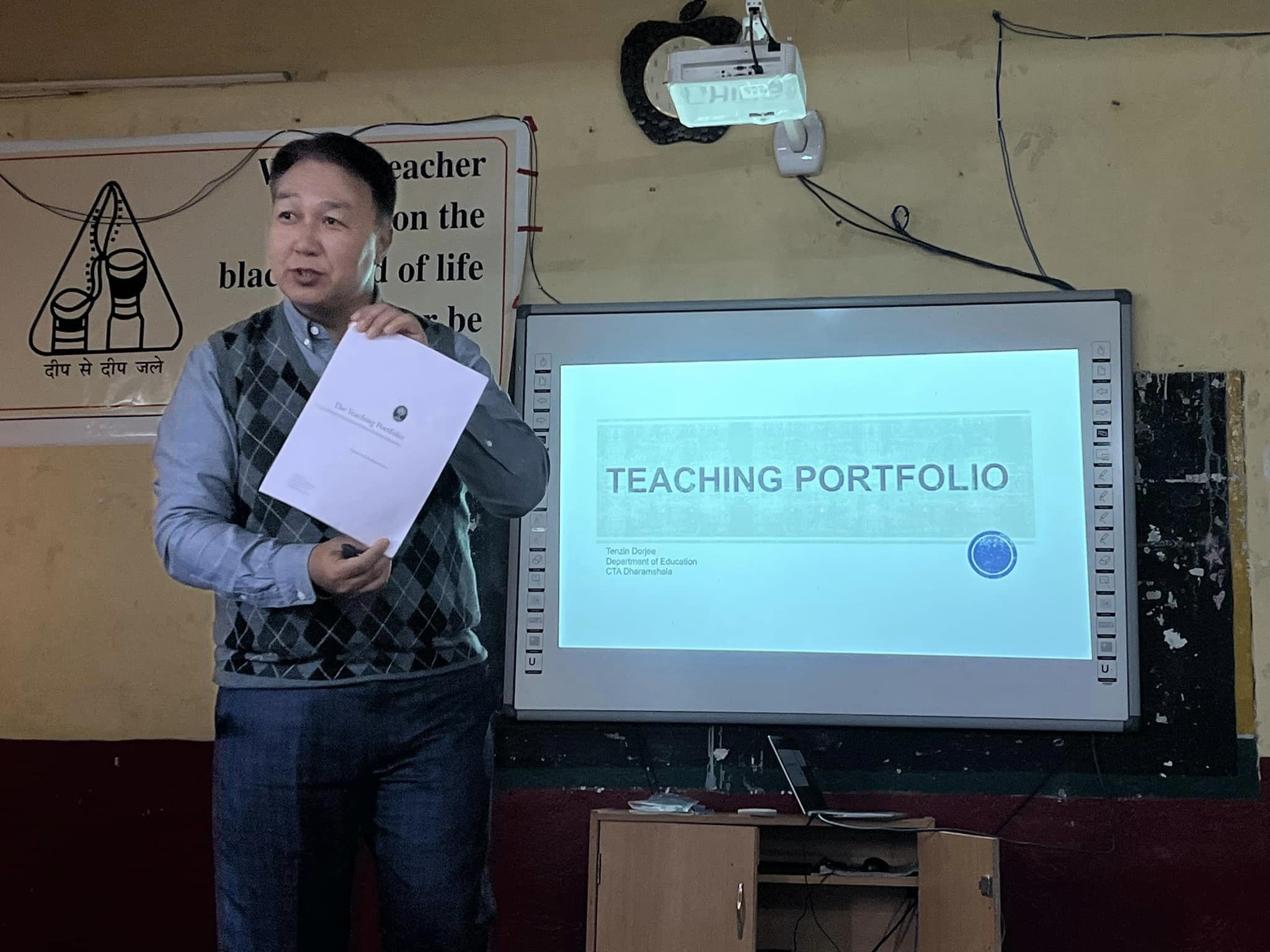 Teacher Professional Development Workshop by Mr. Tenzin Dorjee la, Additional Secretary, DoE, CTA on 22 july 2023